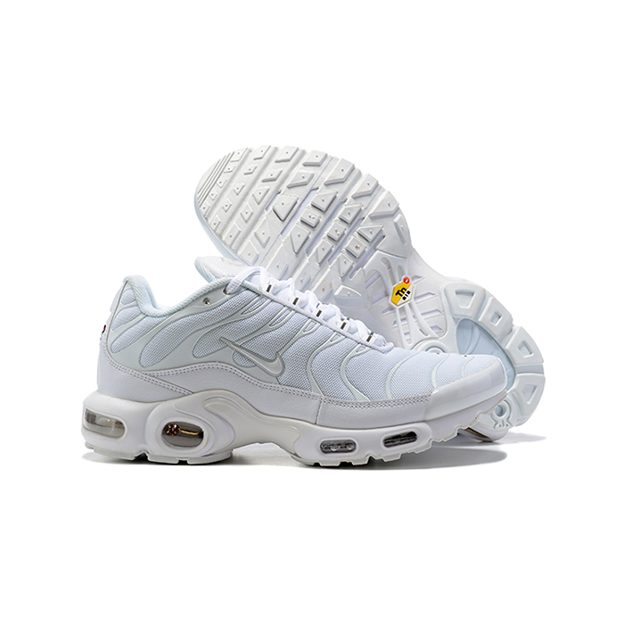 Air Max PLUS TN Running Shoes-All White-4914371