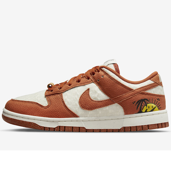 Dunk Low“Sun Club”Running Shoes-Brown/White-5590902