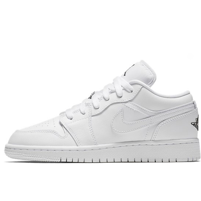 Air Jordan 1 Low AJ1 Running Shoes-White/Black-5103763