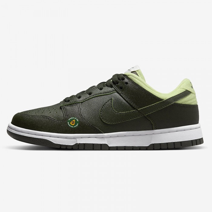 SB Dunk Low“Avocado”Running Shoes-Army Green/White-1157382