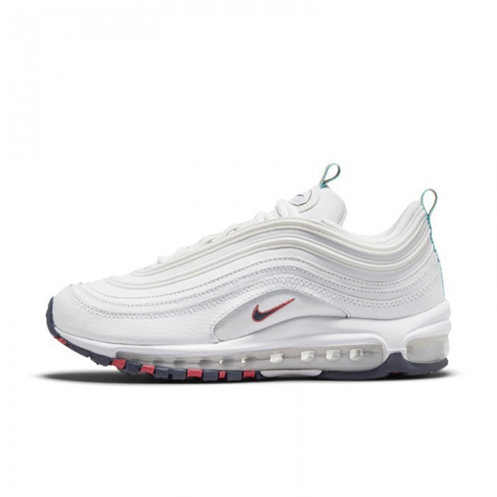 Air Max 97 Bullet Running Shoes-All White-1447812