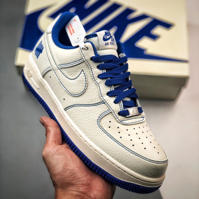 Air Force 1 AF1 Low Running Shoes-White/Blue-4721156