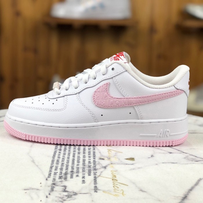 Air Force 1 AF1 Low Women Running Shoes-White/Pink-586587