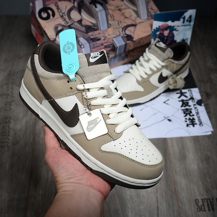 Union LA x SB Dunk Low Running Shoes-Khkai/White-2175974