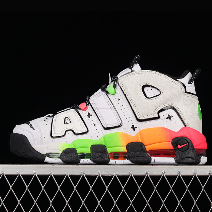 Air More Uptempo 96 QS Running Shoes-White/Black-8828703