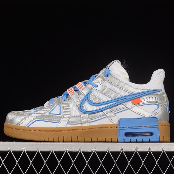 Air Rubber Dunk "University Gold" OW Running Shoes-White/Blue