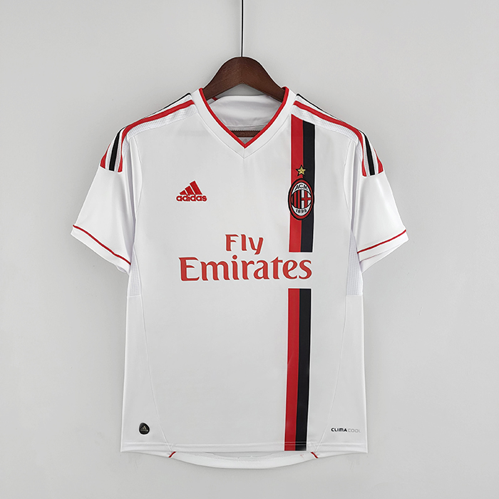 Retro AC Milan 11/12 AWAY White Jersey version short sleeve-7575207