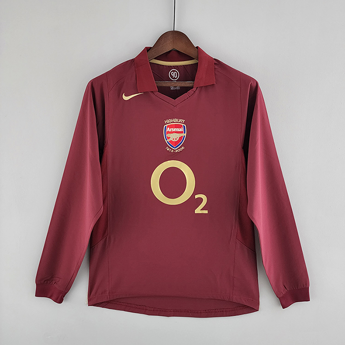 Retro Long Sleeve 05/06 Arsenal home Red Jersey version Long Sleeve-9135134