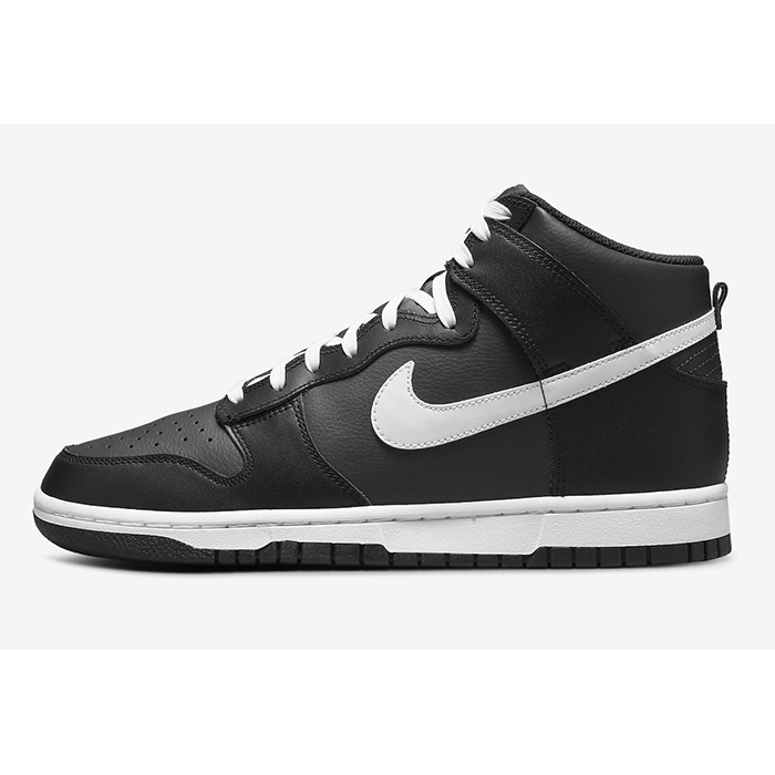 SB Dunk High Anthracite Running Shoes-Black/White-3364098