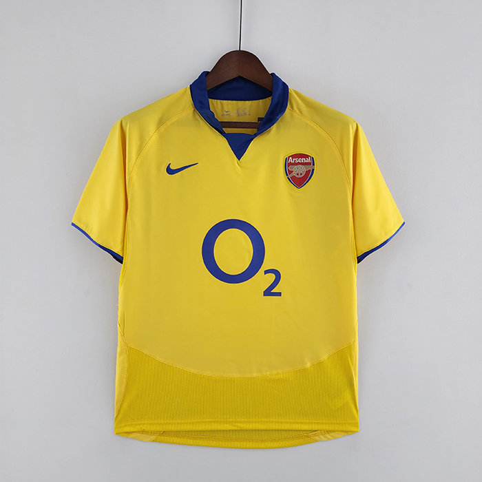 Retro Arsenal 03/05 away Yellow Jersey version short sleeve-8117091