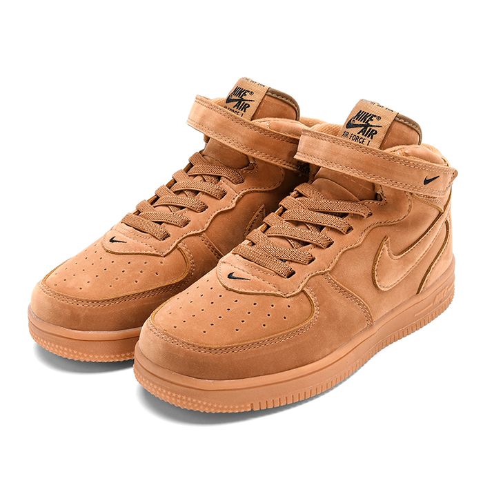 Air Force 1 AF1 High Running Shoes-All Brown-9674395