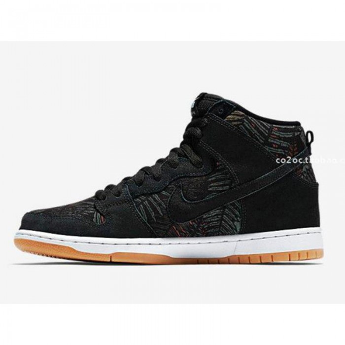 SB Dunk High Pro SB High Running Shoes-Black/White-3148388