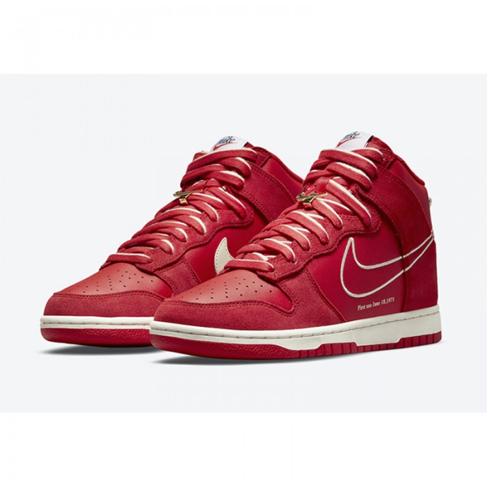 SB Dunk High“First Use”High Running Shoes-Red/White-4482180