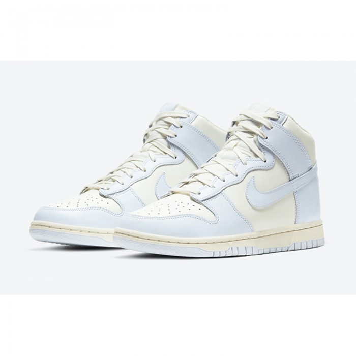 SB Dunk High“Football Grey”High Running Shoes-White/Blue-6232193