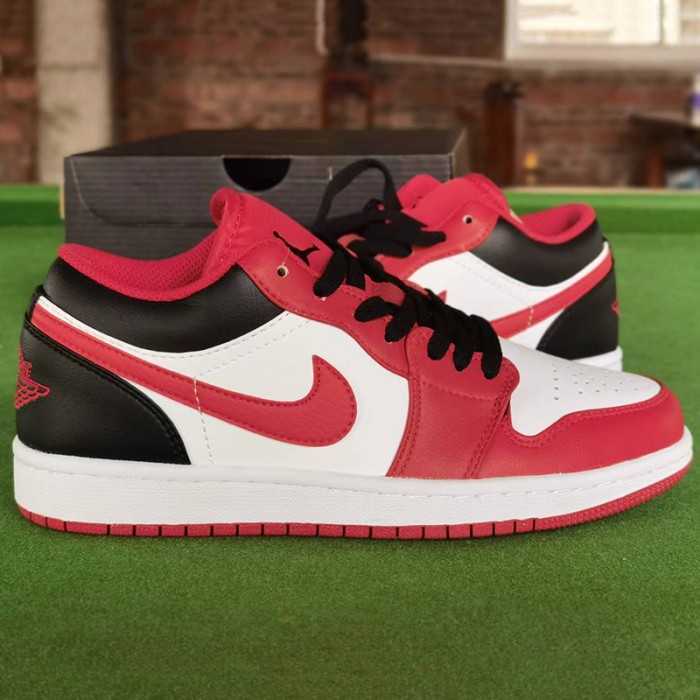 Air Jordan 1 AJ1 Running Shoes-Red/White-9400128