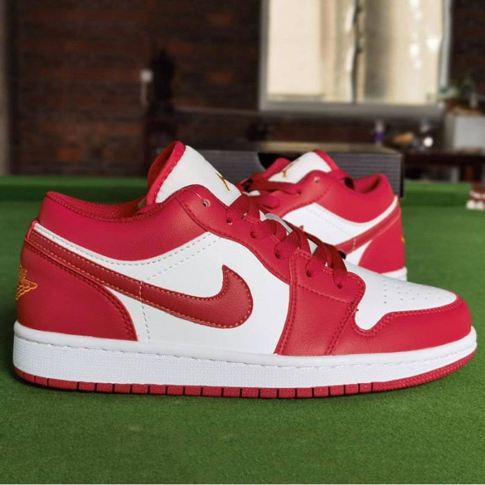 Air Jordan 1 AJ1 Running Shoes-Red/White-7150621