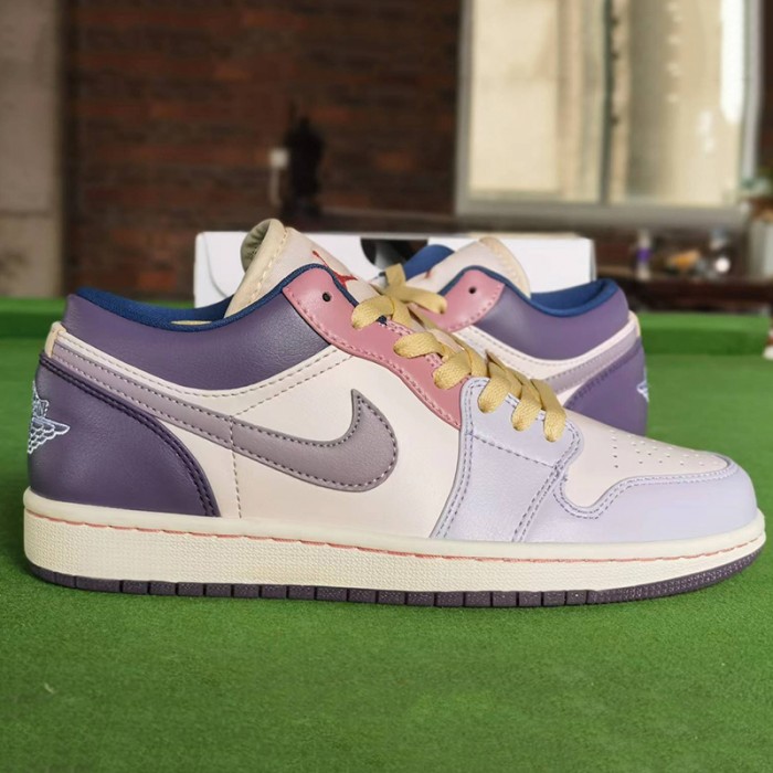 Air Jordan 1 AJ1 Running Shoes-Purple/White-7790854