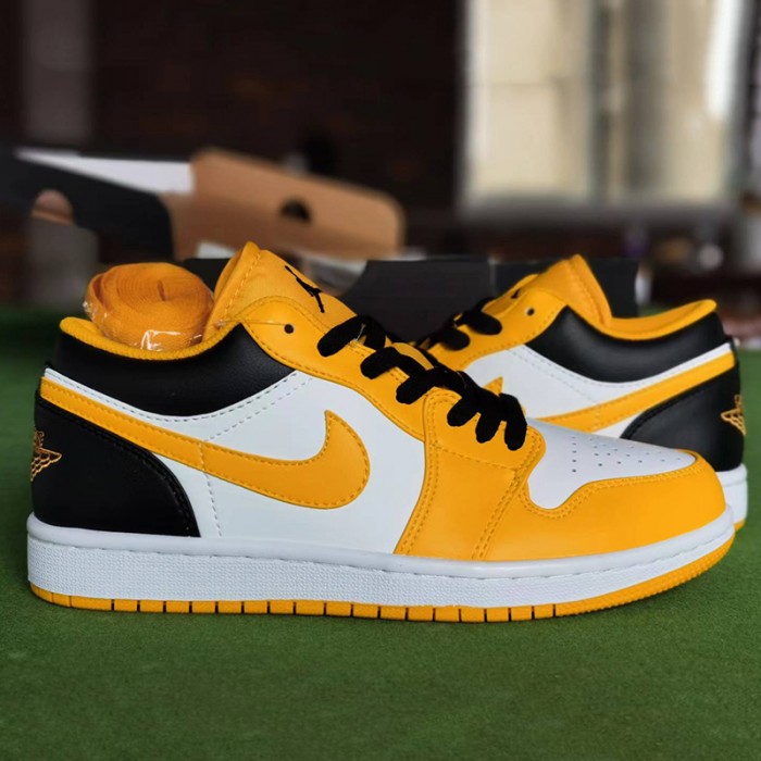 Air Jordan 1 AJ1 Running Shoes-Yellow/White-727012