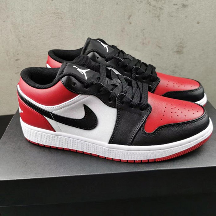 Air Jordan 1 Low AJ1 Running Shoes-Red/Black-3438588