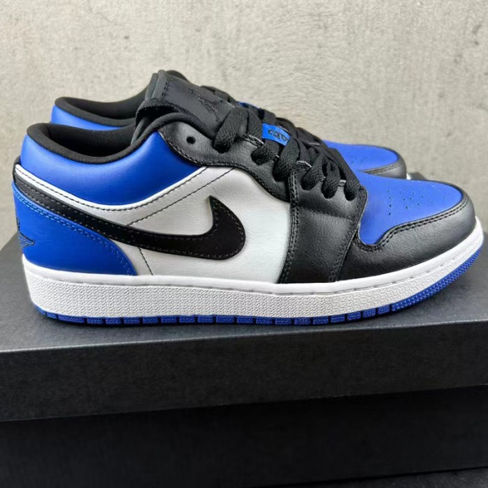 Air Jordan 1 Low AJ1 Running Shoes-Blue/White-6532400