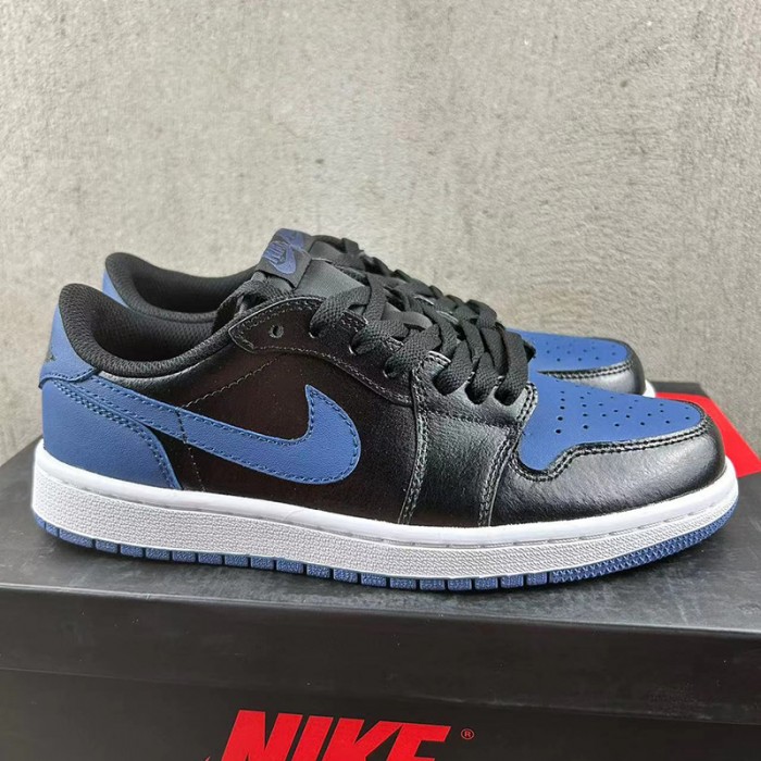 Air Jordan 1 Low AJ1 Running Shoes-Blue/Black-3610340