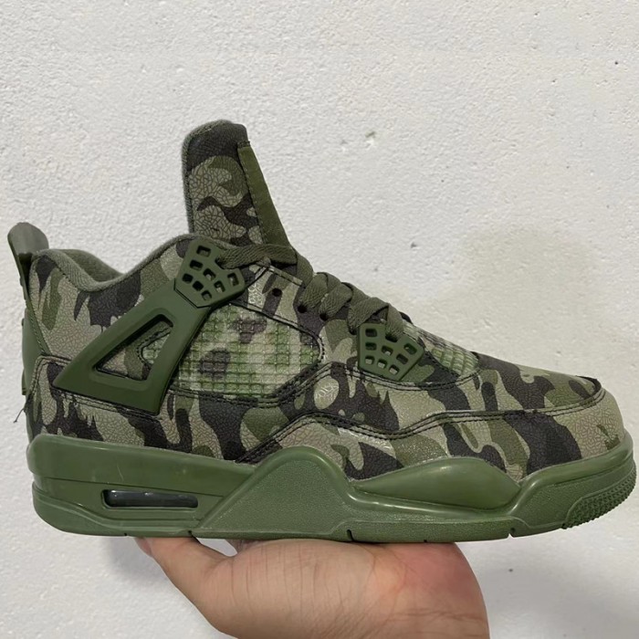 Air Jordan 4 AJ4 High Running Shoes-Army Green-7039929