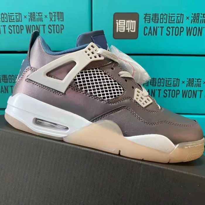 Air Jordan 4 AJ4 High Running Shoes-Bronze Color-7045624