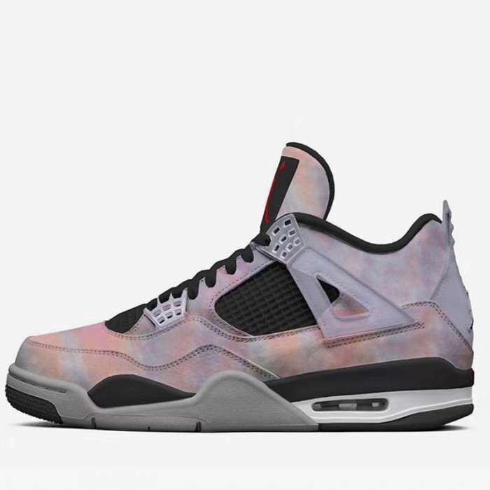 Air Jordan 4 AJ4 High Running Shoes-Grey/Black-686314