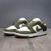 SB Dunk Low Running Shoes-Army Green/White-4698186