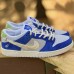 Fly Streetwear x SB Dunk Low Running Shoes-White/Blue-2113470