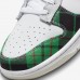 SB Dunk Low“Plaid”Running Shoes-White/Green-6756011