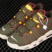 Air More Uptempo 96 QS Running Shoes-Army Green/Red-1792931