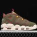 Air More Uptempo 96 QS Running Shoes-Army Green/Red-1792931