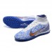 Superfly 8 Academy TF HIGH Soccer Shoes-White/Blue-2116677