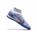 Superfly 8 Academy TF HIGH Soccer Shoes-White/Blue-2116677