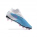 Phantom GX Elite FG High Soccer Shoes-White/Blue-1358057