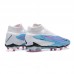 Phantom GX Elite FG High Soccer Shoes-White/Blue-1358057