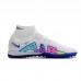 Air Zoom Mercurial Vapor XV Elite TF High Soccer Shoes-White/Blue-1844688