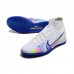 Air Zoom Mercurial Vapor XV Elite TF High Soccer Shoes-White/Blue-1844688