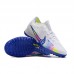 Air Zoom Mercurial Vapor XV Elite TF Soccer Shoes-White/Blue-7067132