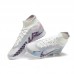 Superfly 8 Academy TF High Soccer Shoes-White/Gray-9677353