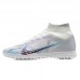 Superfly 8 Academy TF High Soccer Shoes-White/Gray-9677353