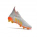 PREDATOR FREAK + FG High Soccer Shoes-Gray/Yellow-9415218