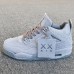 Air Jordan 4 AJ4 High Running Shoes-Light Gray-6907799