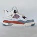 Air Jordan 4 AJ4 High Running Shoes-White/Gray-2409213