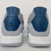 Air Jordan 4 AJ4 High Running Shoes-Gray/Navy Blue-9157802