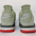 Air Jordan 4 AJ4 High Running Shoes-Gray/Army Green-2651708