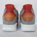 Air Jordan 4 AJ4 High Running Shoes-Gray/Red-4823036