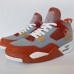 Air Jordan 4 AJ4 High Running Shoes-Gray/Red-4823036