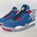 Air Jordan 4 AJ4 High Running Shoes-Navy Blue/Gray-8279982